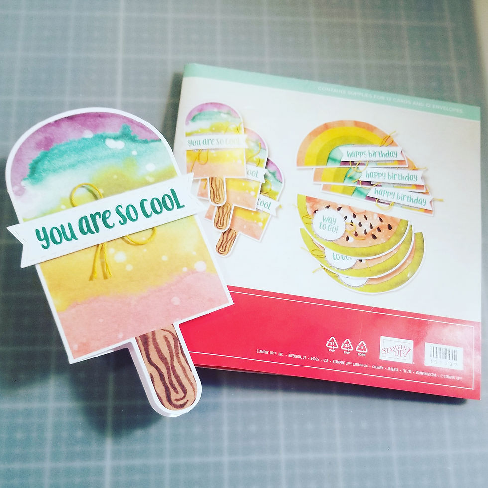 Card I made using a paper pumpkin kit