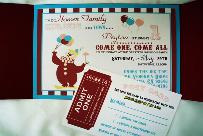 Circus invite