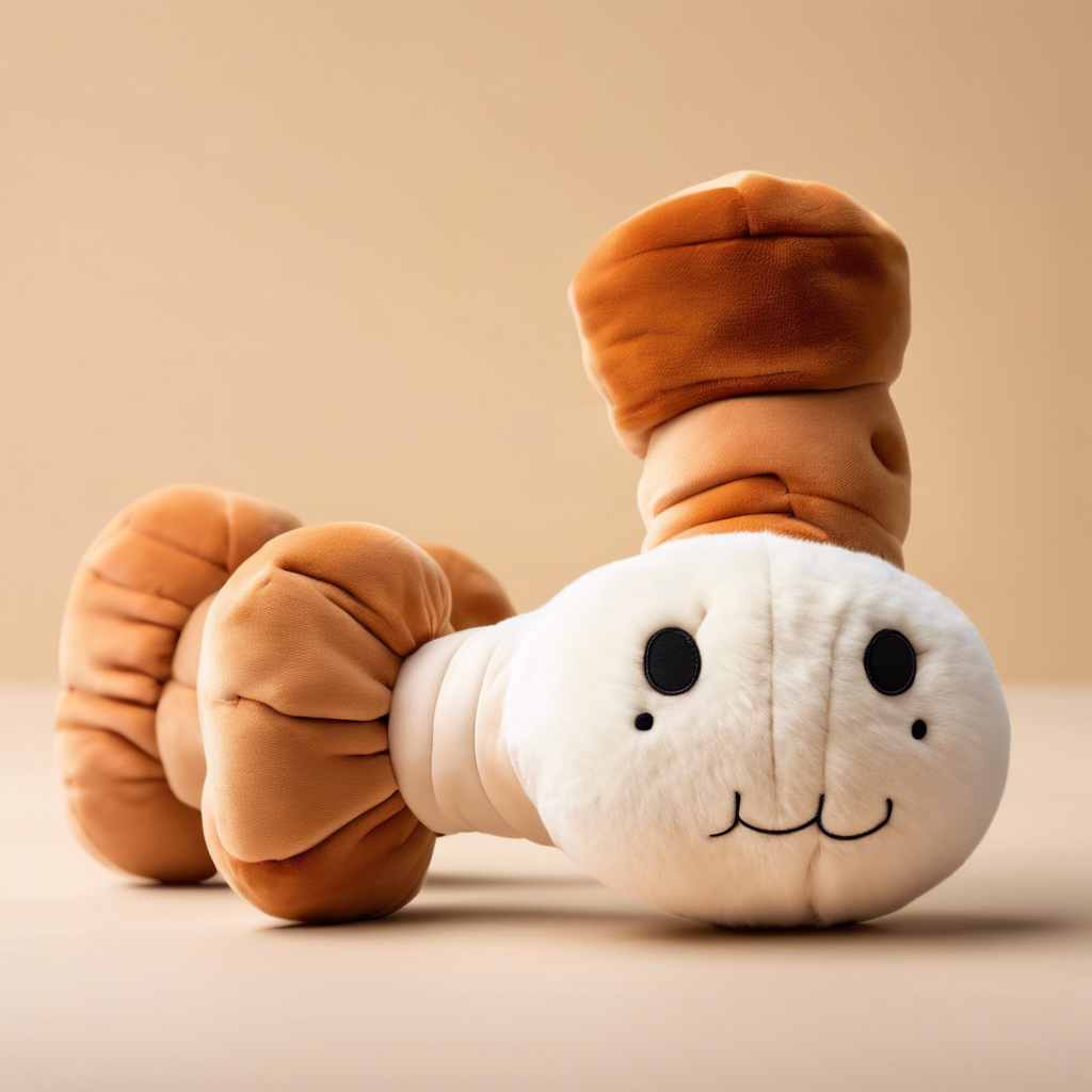 Squeaky Plush Bone
