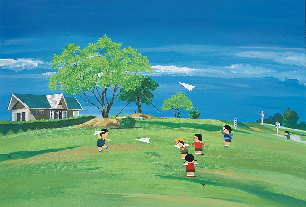 6月 June | 大阪市 | 西口保のイラスト展〜子どもと自然を描いた風景画〜