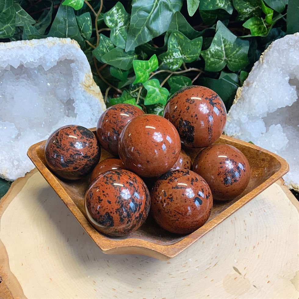 Mahogany Obsidian Spheres