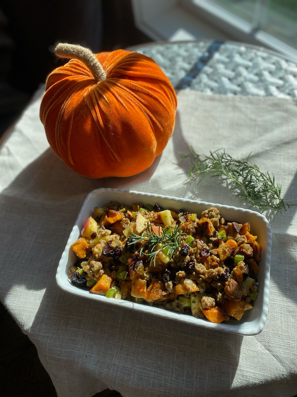 Thumbnail: Sausage & Butternut Breadless Stuffing
