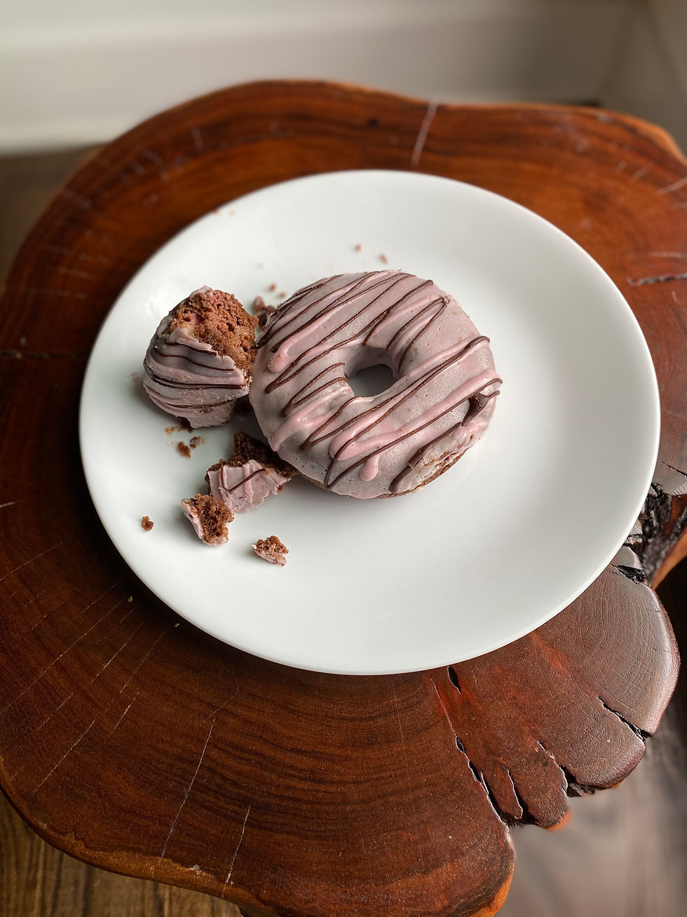 Thumbnail: Baked Chocolate Strawberry Donuts 2pk by Kim