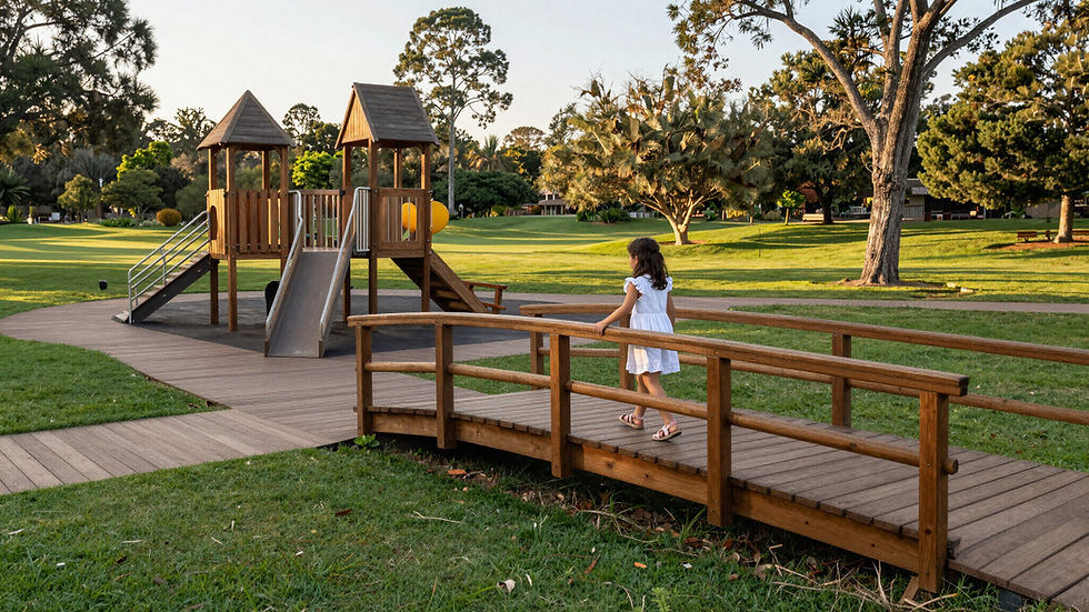 Cómo elegir juegos de madera para una plaza, jardín o espacio recreativo