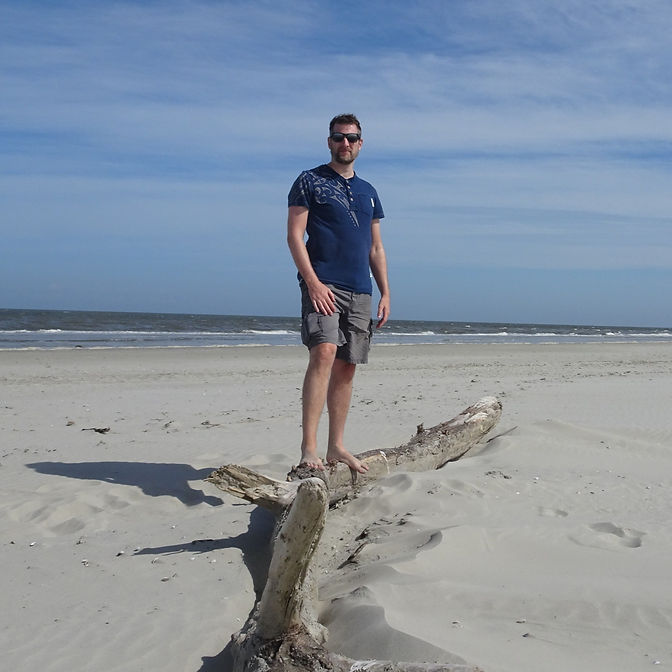 Picture of Lars Duwin at the Beach