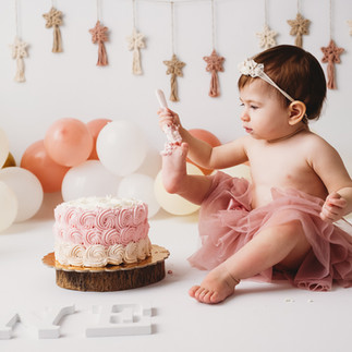 Foto smash cake bimbo 1 compleanno