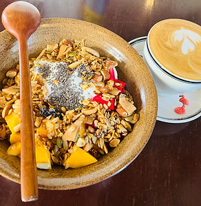 Delicious breakfast & coffee 💖🦩