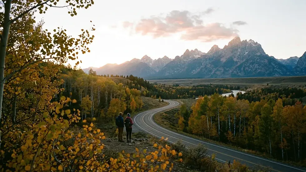 Teton Valley drive to Jackson WY vacation rentals and Grand Teton National Park