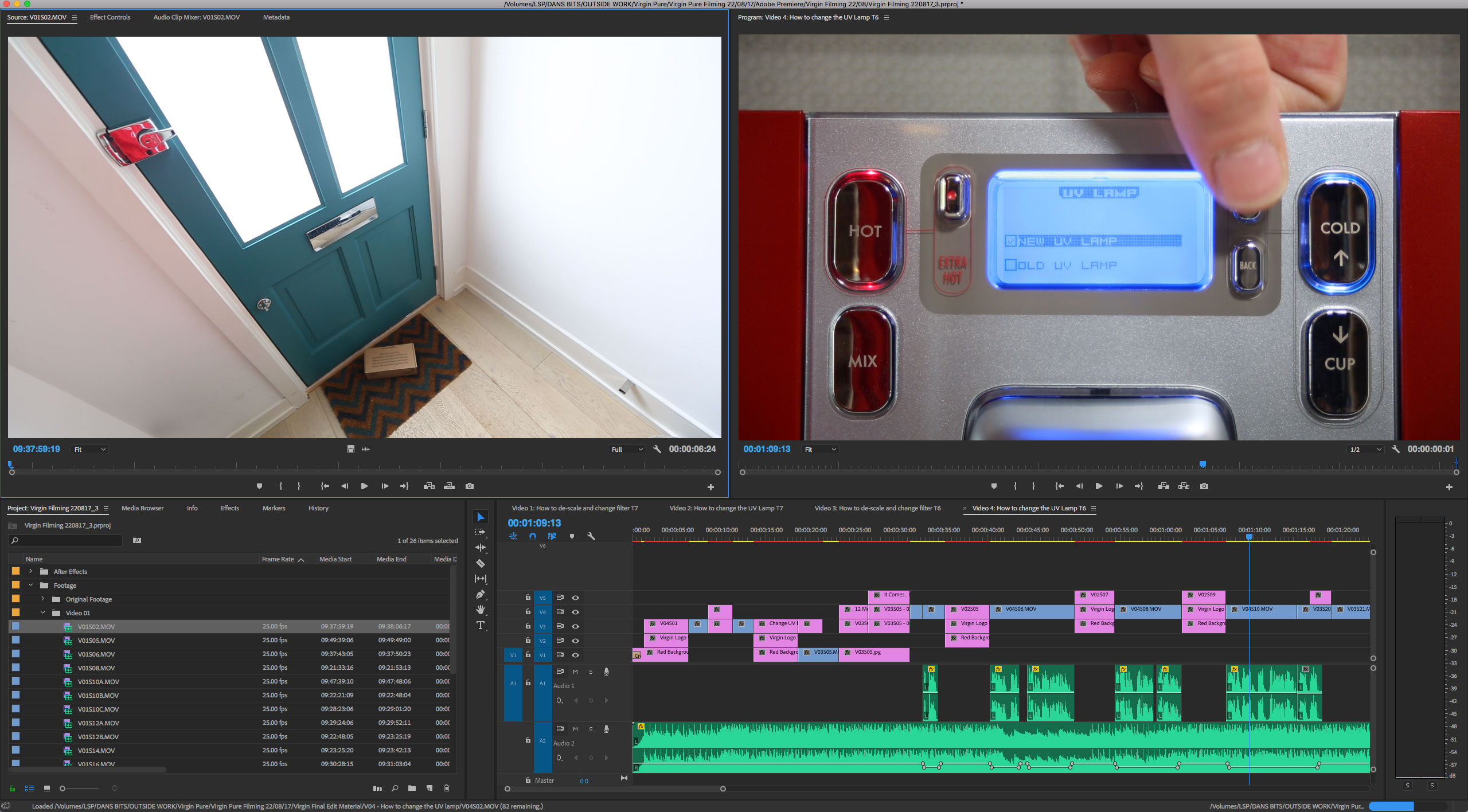 Virgin Pure Video Editing