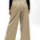 Miniaturbild: Women’s taupe wide-leg modest trousers with front and sculpted high-waist design | Millenia