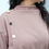 Miniature : Women’s Pink Modest Ribbed Peplum Top with Gold Button Detail and Drawstring Peplum | Millenia
