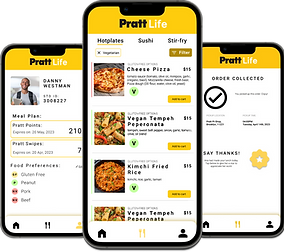 Hero shot- Pratt meal app