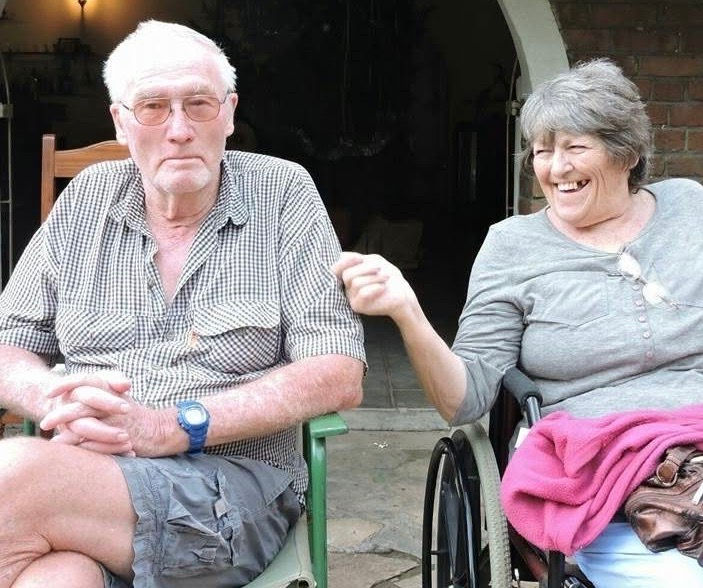 Tony and the late Helen Leckie were both hospitalised for a long time after a severe beating by farm invaders. Helen never recovered and sadly has passed after spending her later years in a wheelchair