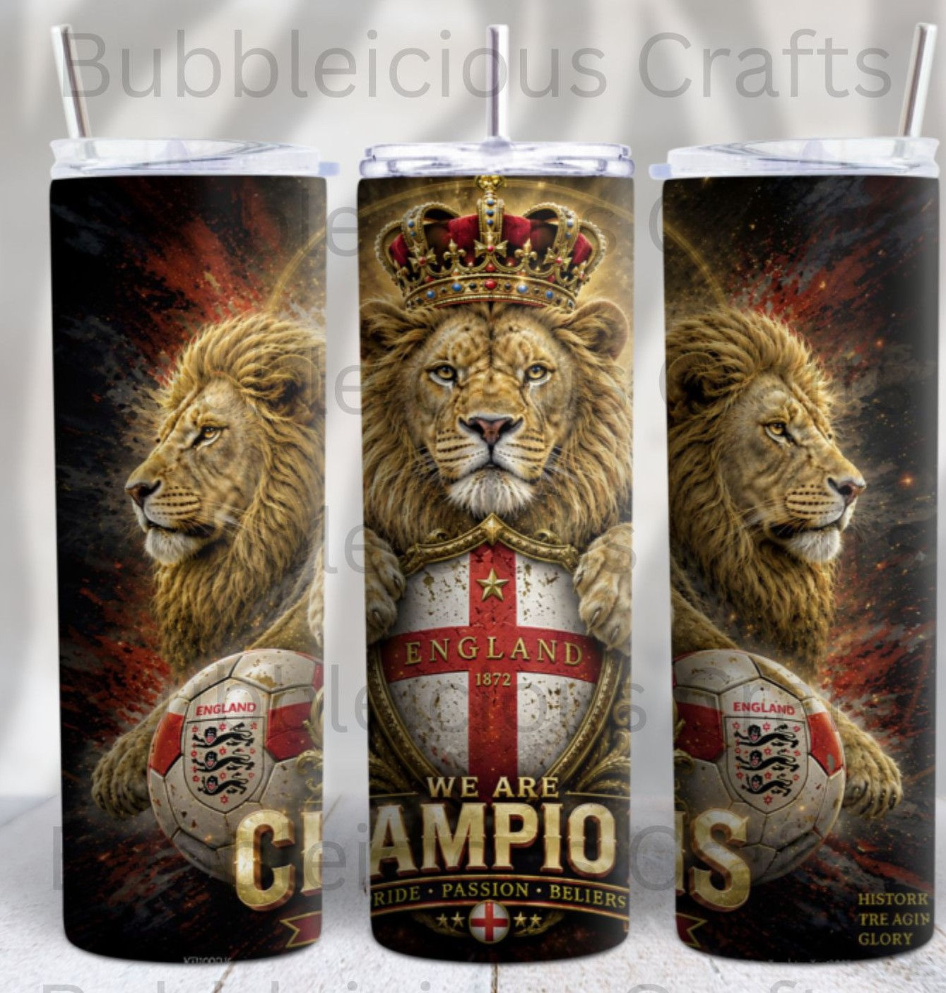 England champions 20oz tumbler