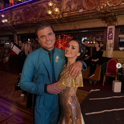 Amber Davies wears Glorious by Heidi AMINA hair pin for Strictly Come Dancing in Blackpool