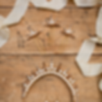 Thumbnail: AMINA HAIR PINS || Gold and Ivory Hair Pins x 3