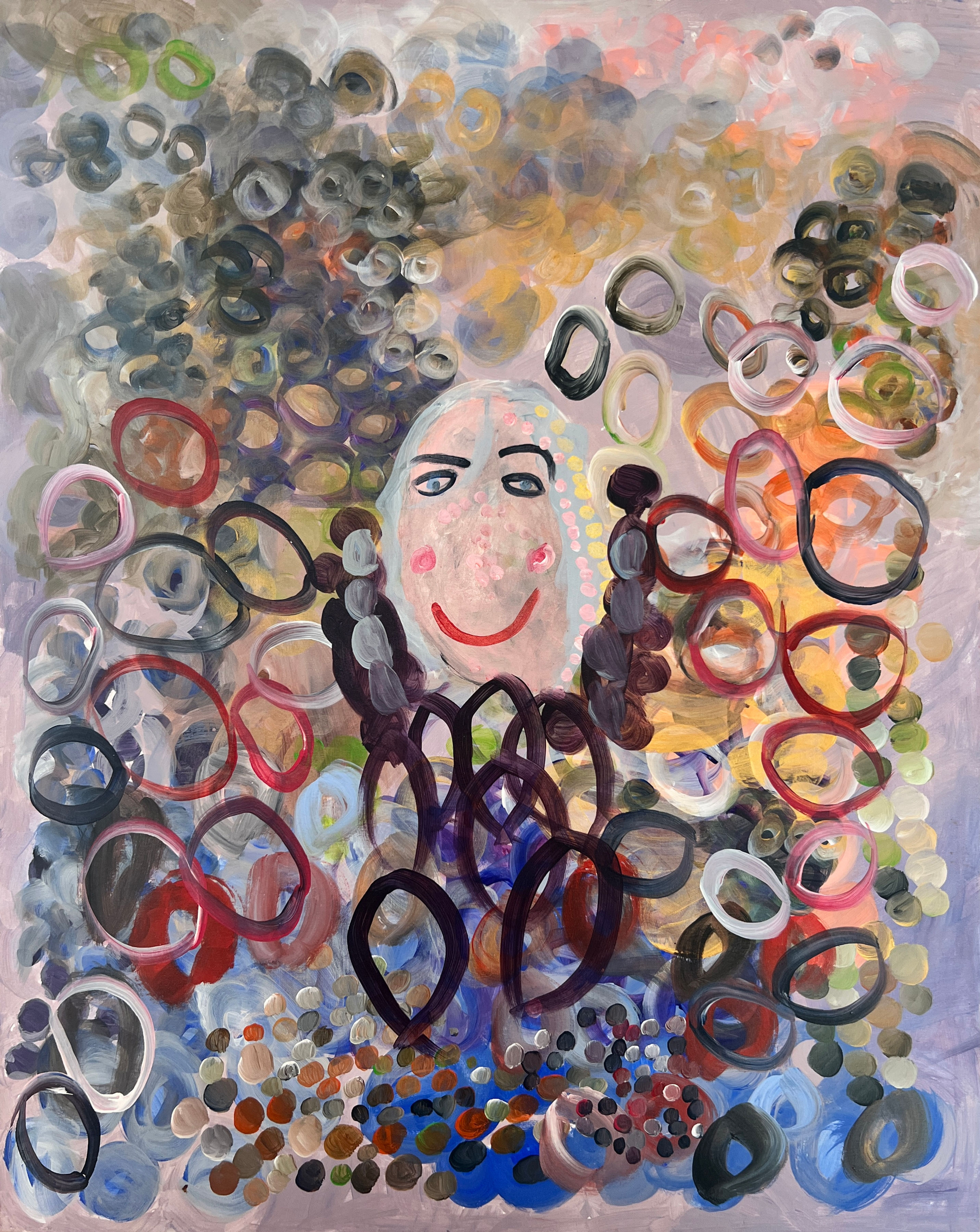 MY NANA - Original Painting by Ava Reid. Acrylic on canvas.