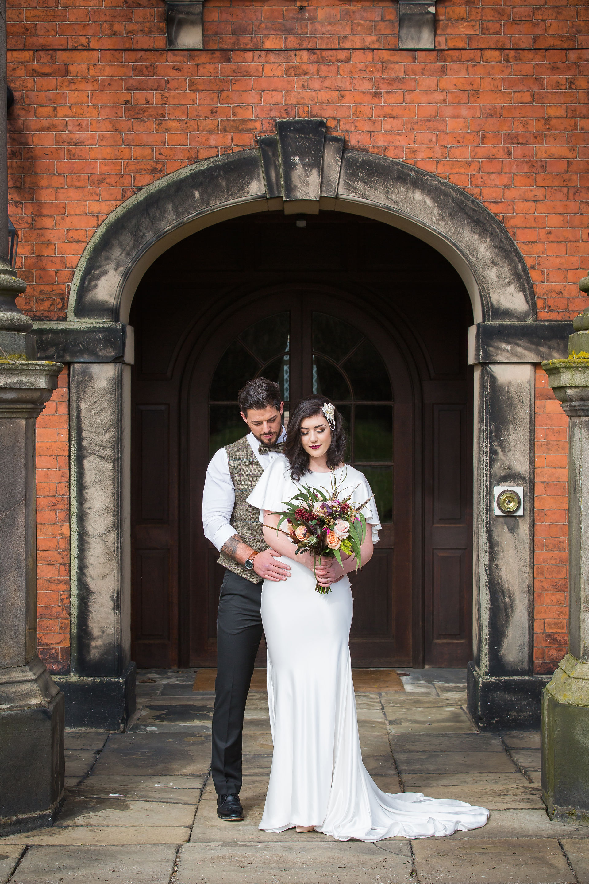 Wedding dress Wedding bouquet bride and 