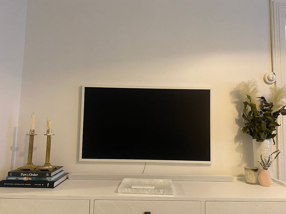 The Samsung Frame after mounting
