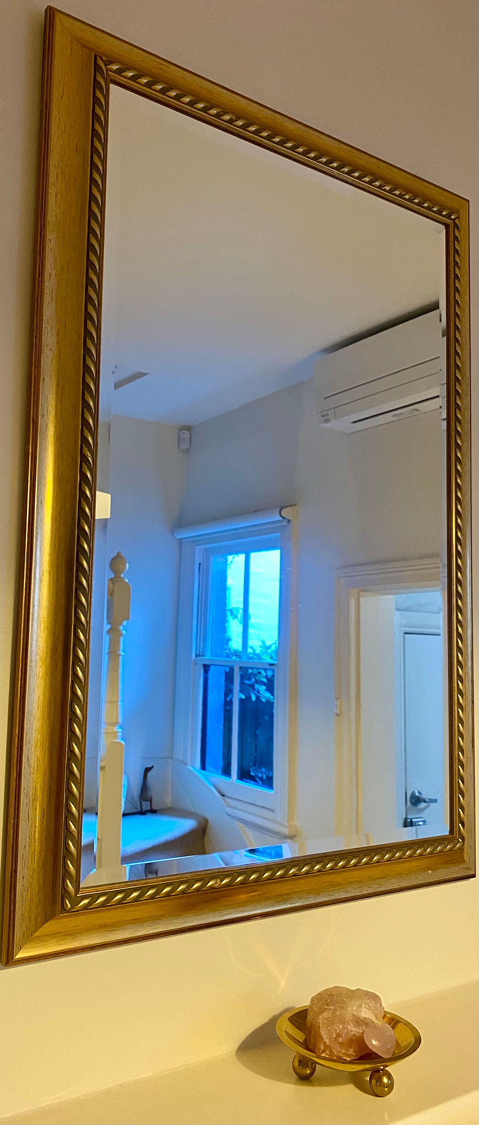 The mirror after mounting