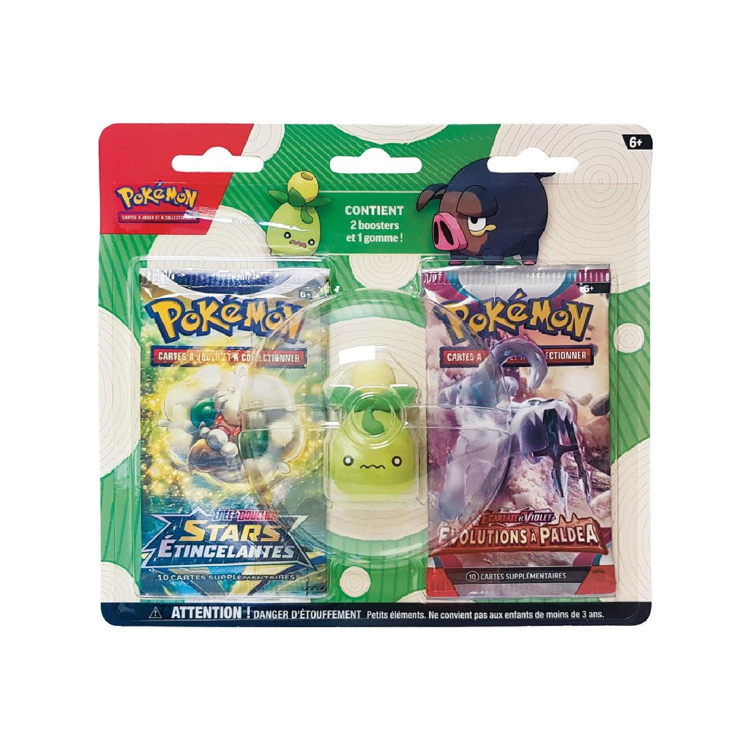 Duopack Pokémon (EB9) + (EV2) Gomme Olivini 🇫🇷