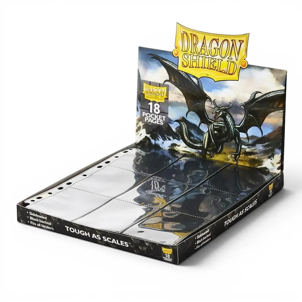 Dragon Shield 50 Feuilles de Classeur 18 Cases Clear