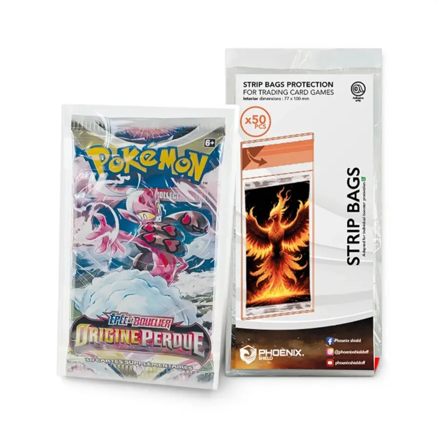 Strip Bags pour Boosters Transparents x50