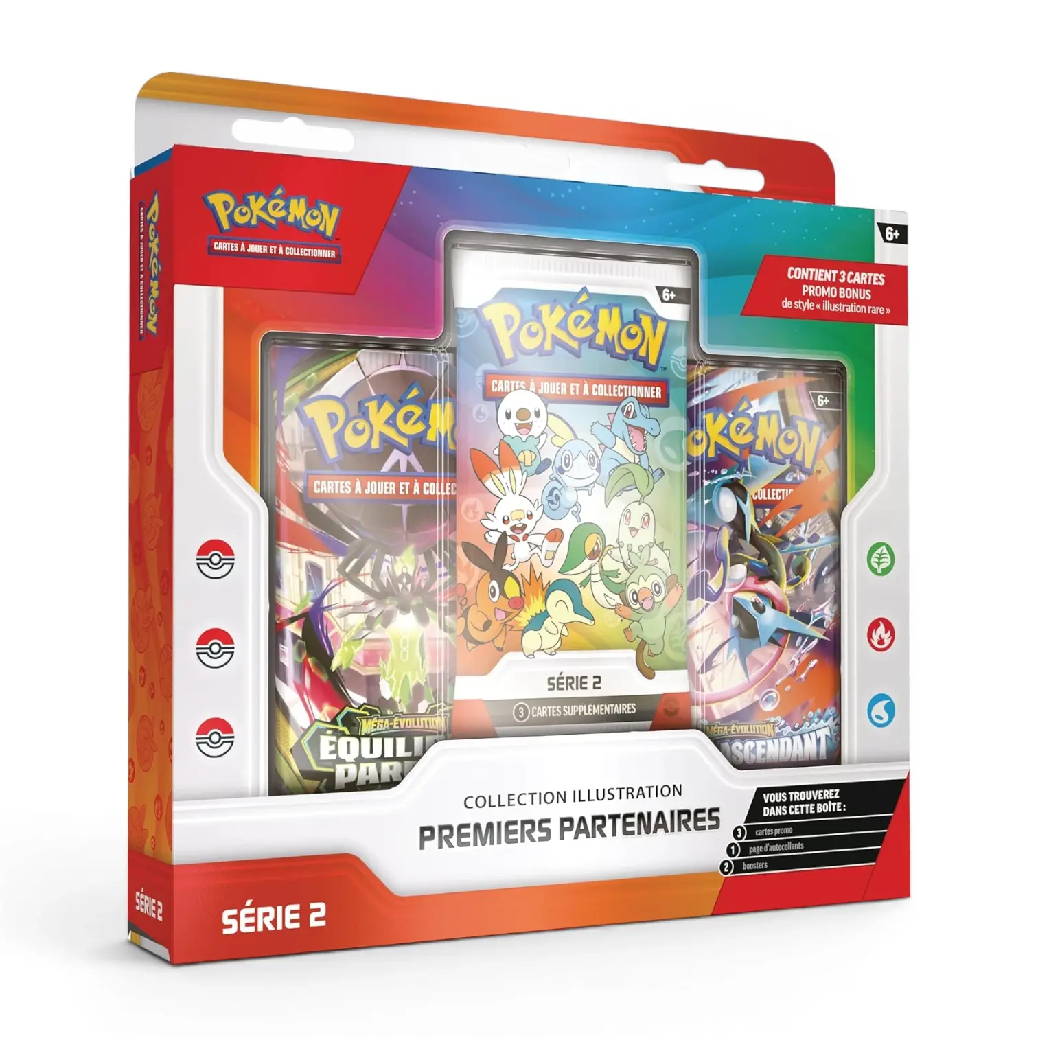 Coffret Illustration Premiers partenaires serie 2 pokémon