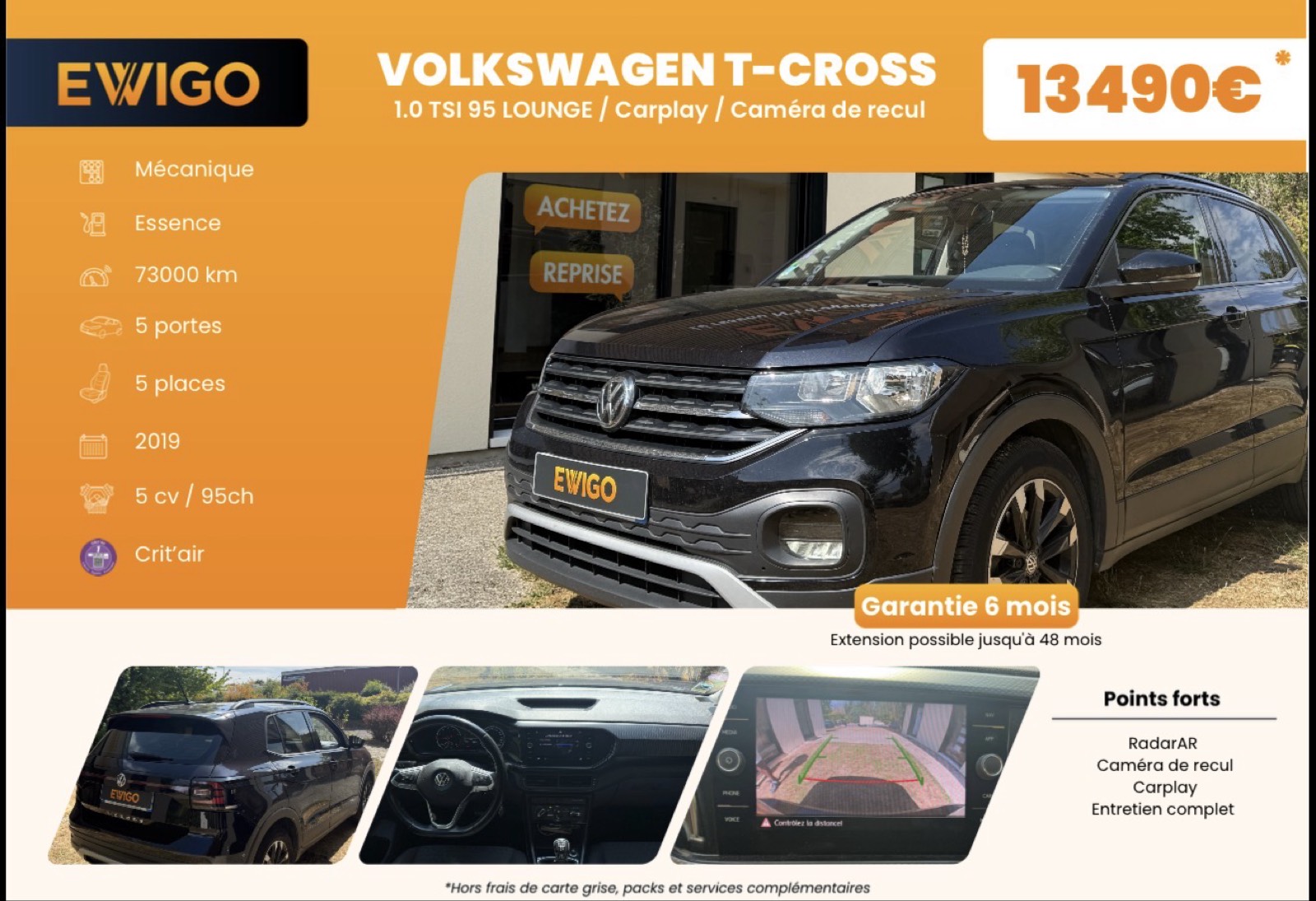 Volkswagen T-Cross 1.0 TSI 95 Lounge