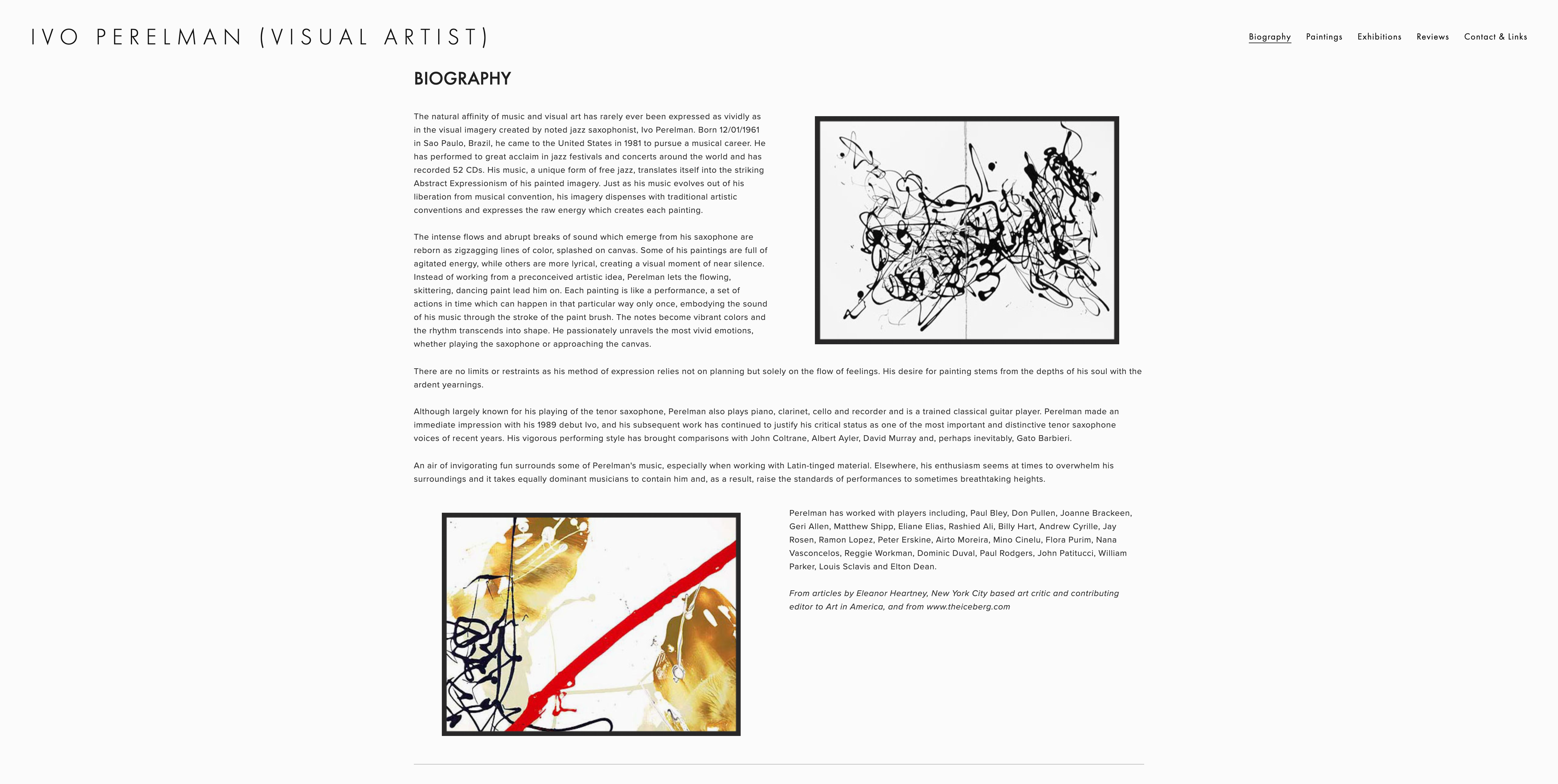 Ivo Perelman - Artist