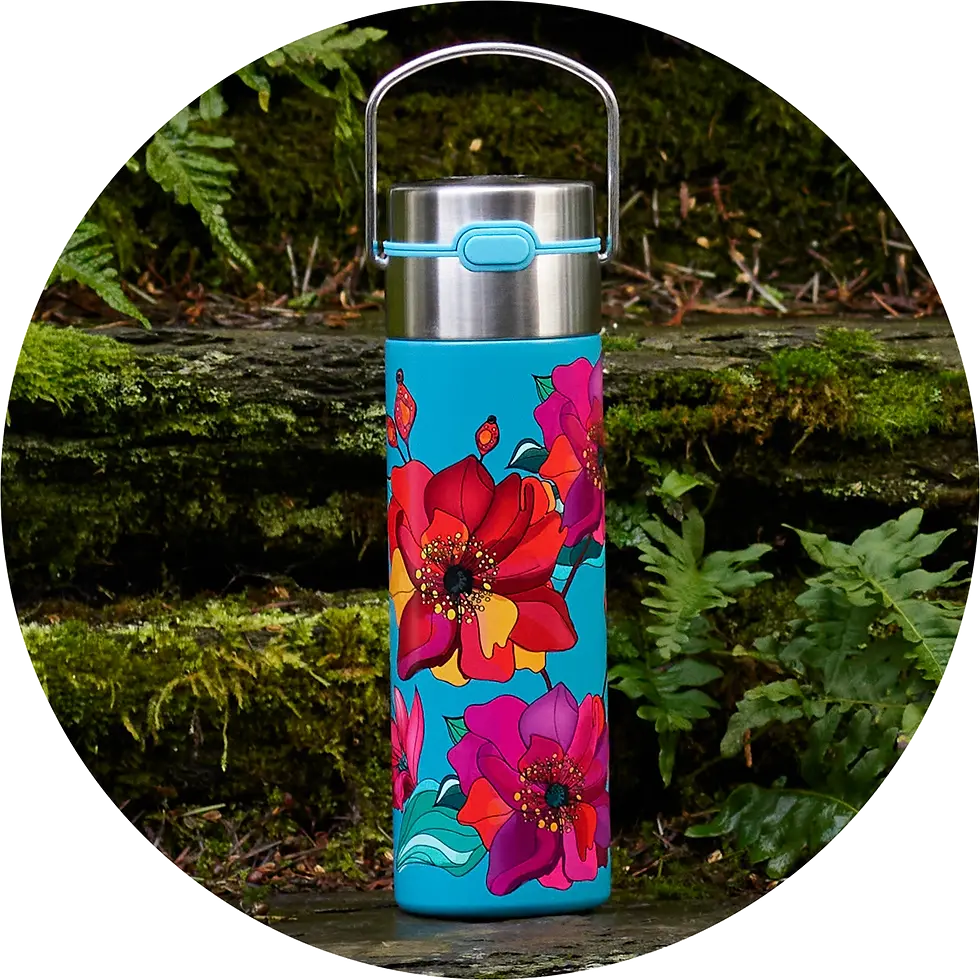Théière isotherme -Poppy Turquoise- 50cl