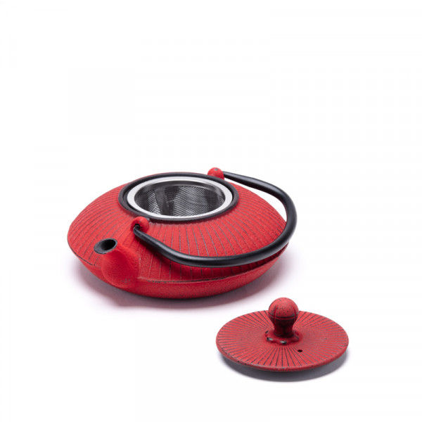 Miniature : Théière Fonte de Chine -Fushe- 0.45L - rouge