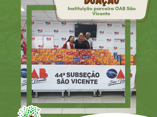 Ontem recebemos o apoio da OAB São Vicente