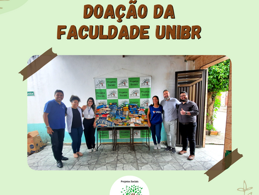 DOAÇÃO DA FACULDADE UNIBR DE SÃO VICENTE