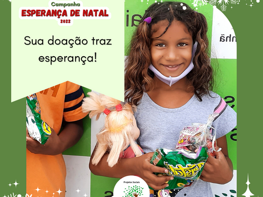 CAMPANHA ESPERANÇA DE NATAL 2022 DA ONG FRUTOS DO AMANHÃ