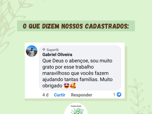 O que dizem nossos cadastrados