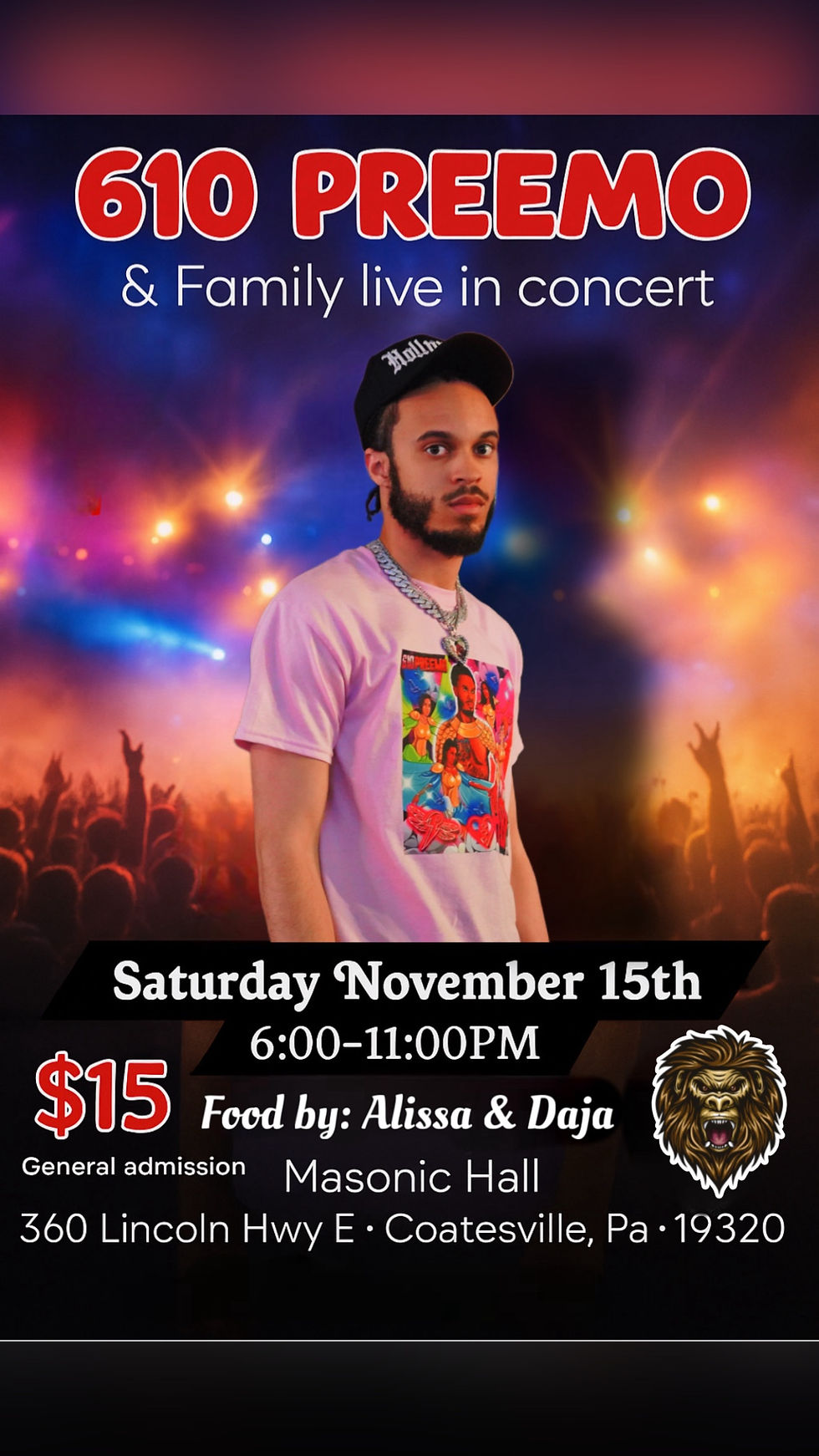 Experience the 610 Preem0 and Family Concert in Coatesville, PA – November 15, 2025