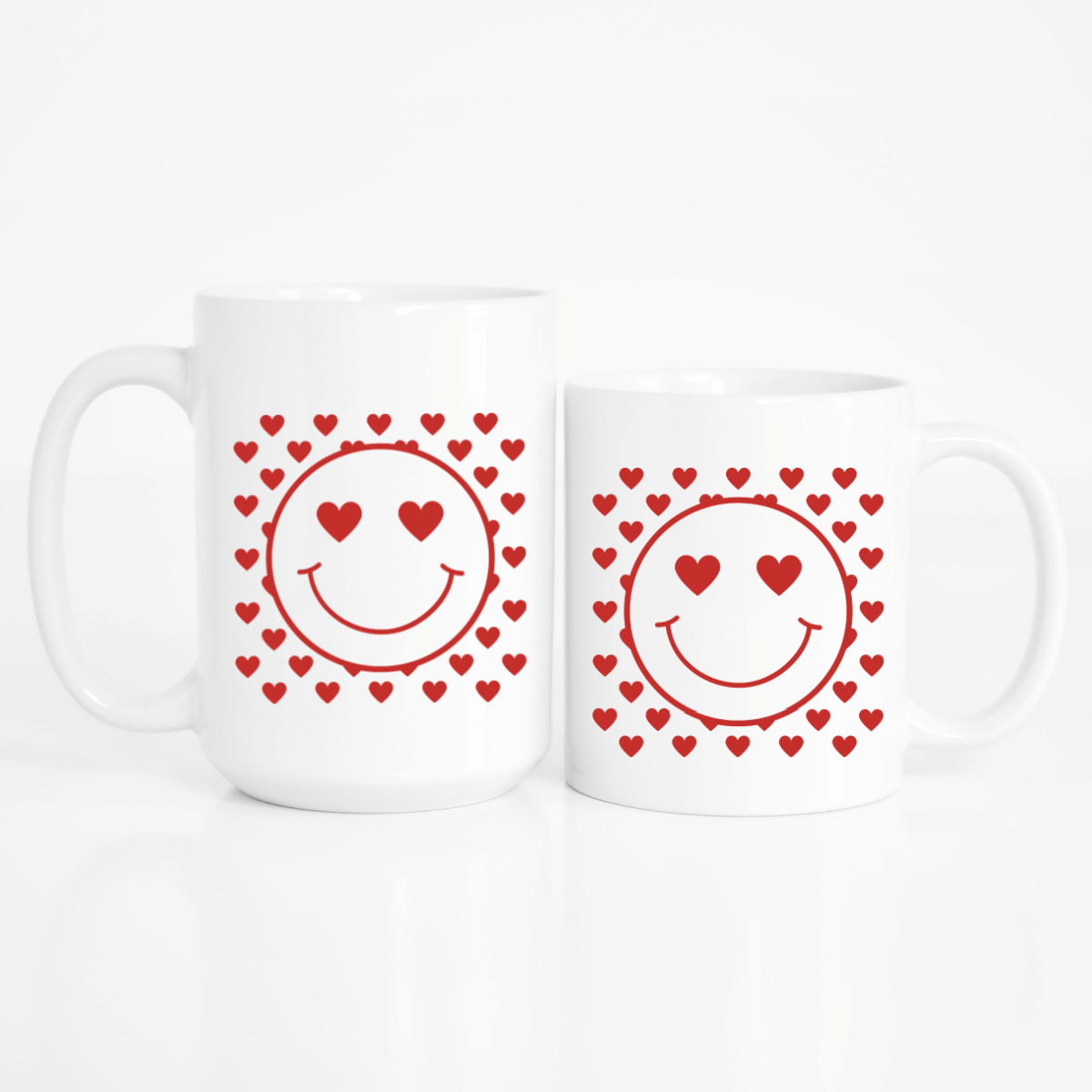 Heart eyes mug set
