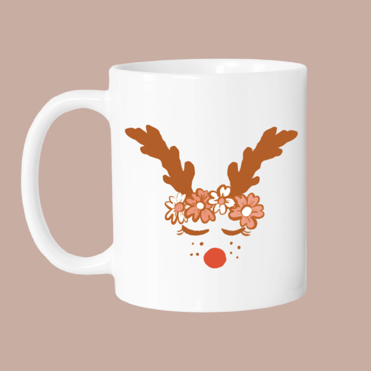 Boho reindeer mini's mug