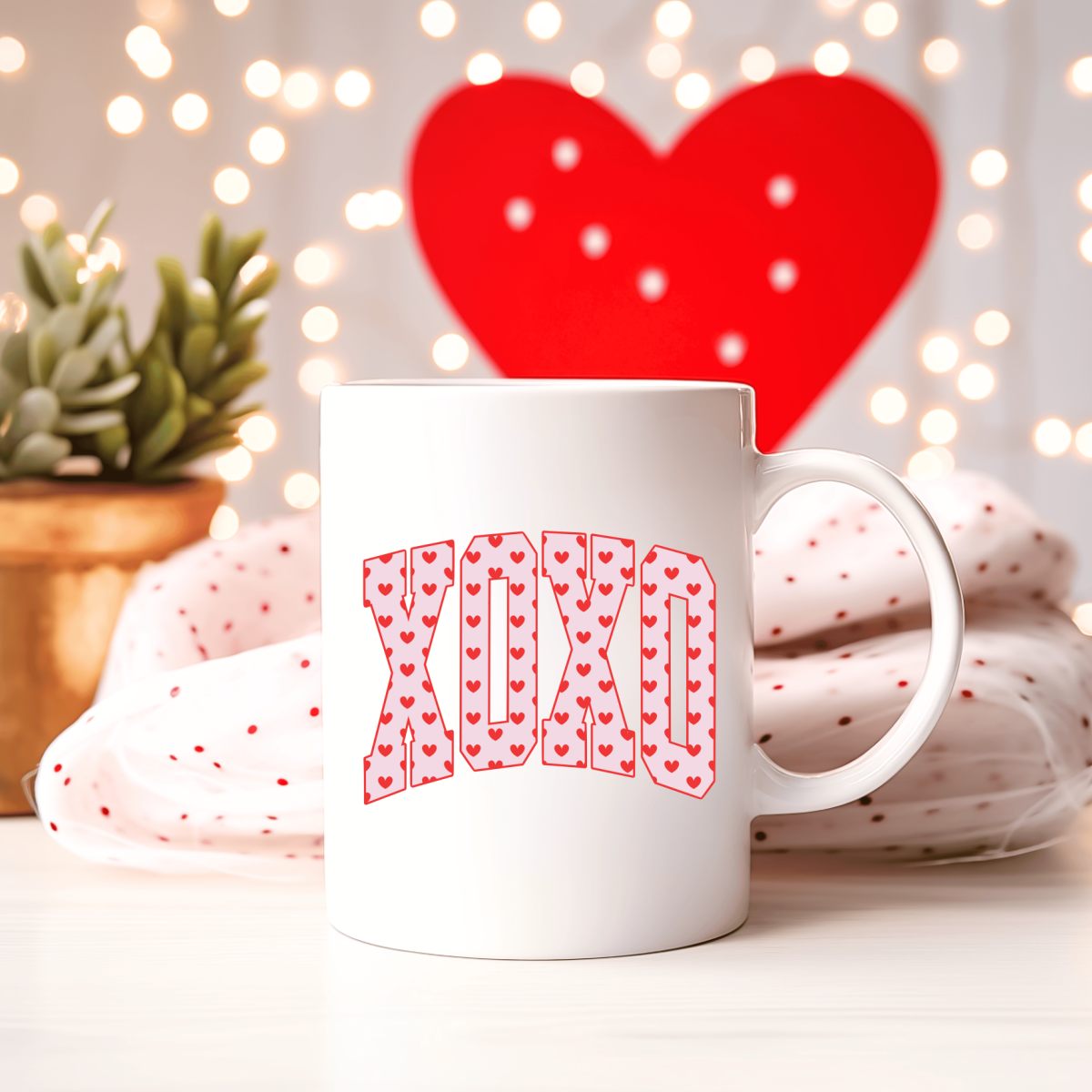XOXO hearts mini's mug