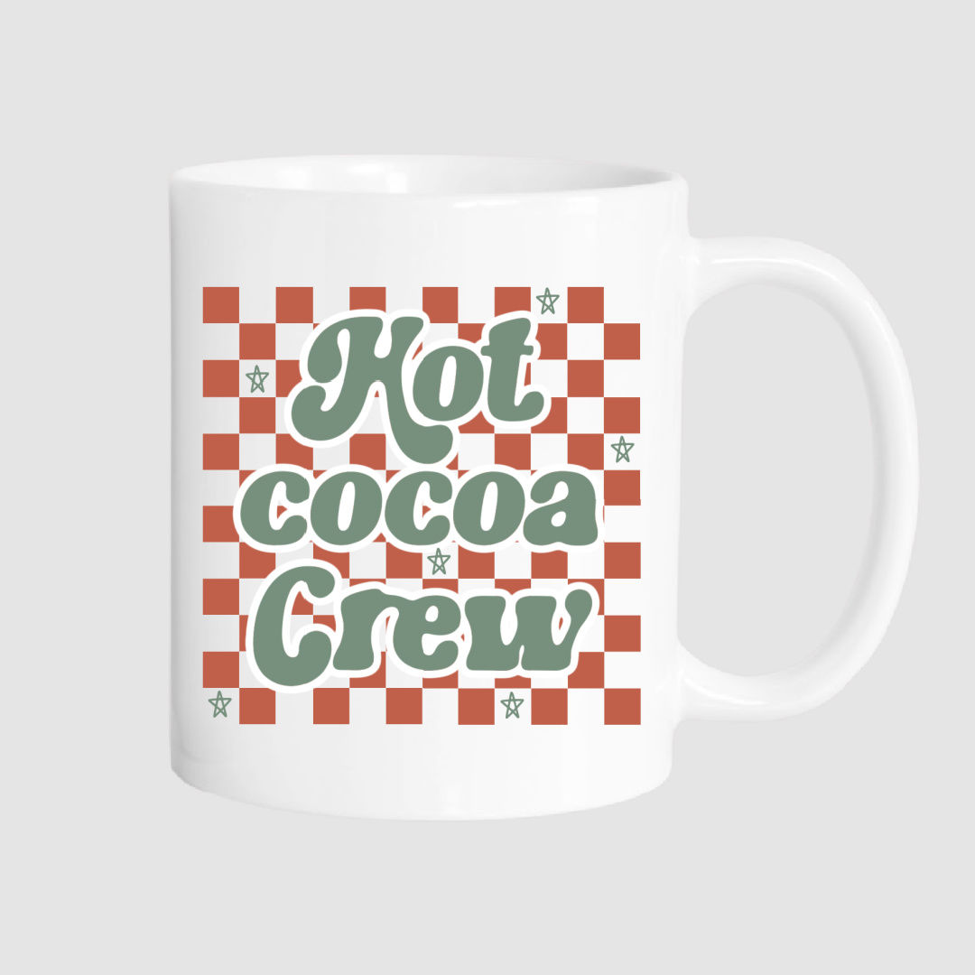 Hot cocoa crew mini's mug red/green