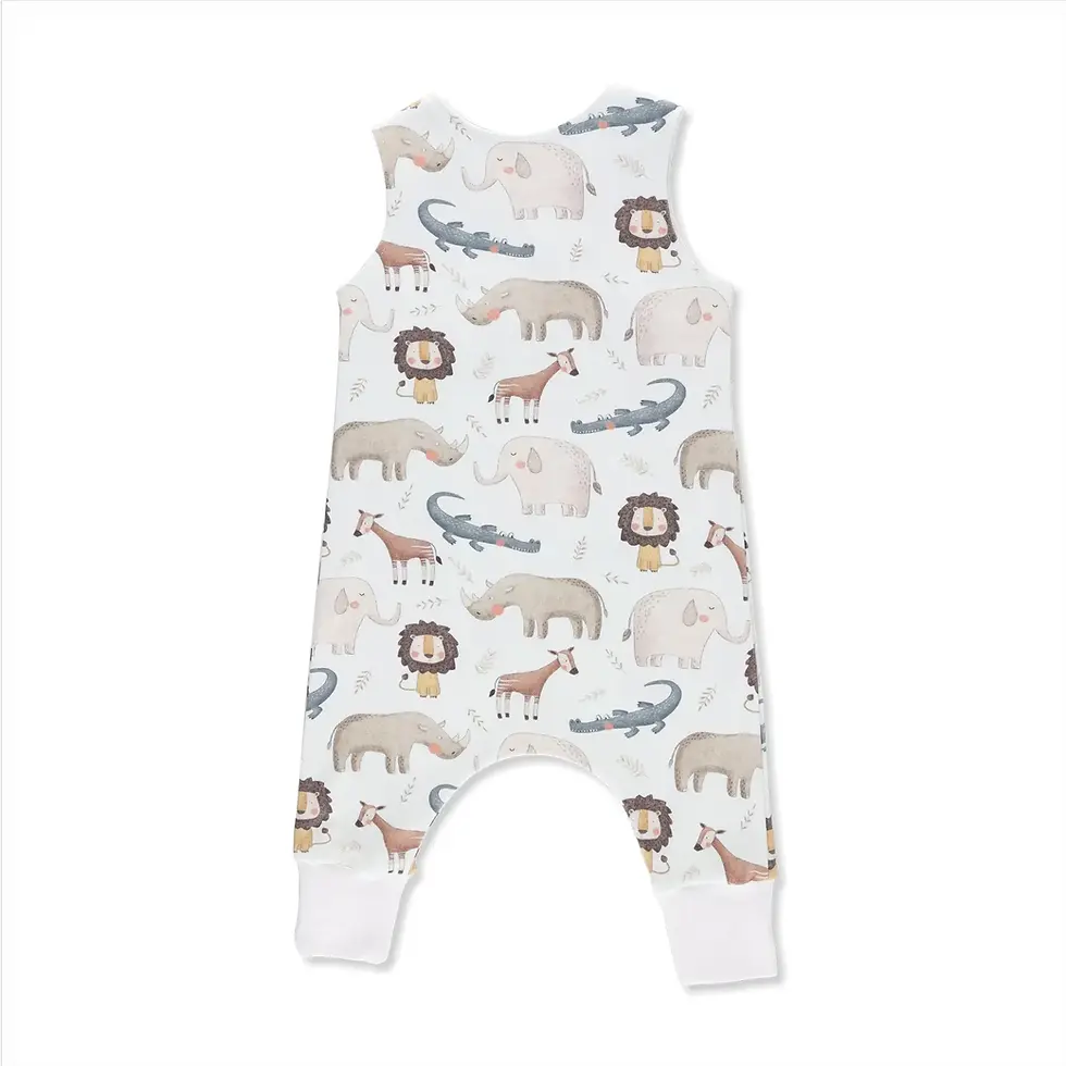 Thumbnail: Baba Fishees African Animals harem romper