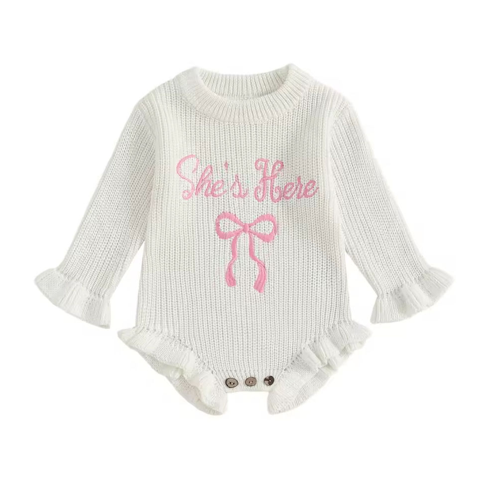 Thumbnail: She’s Here Knnitted Romper 