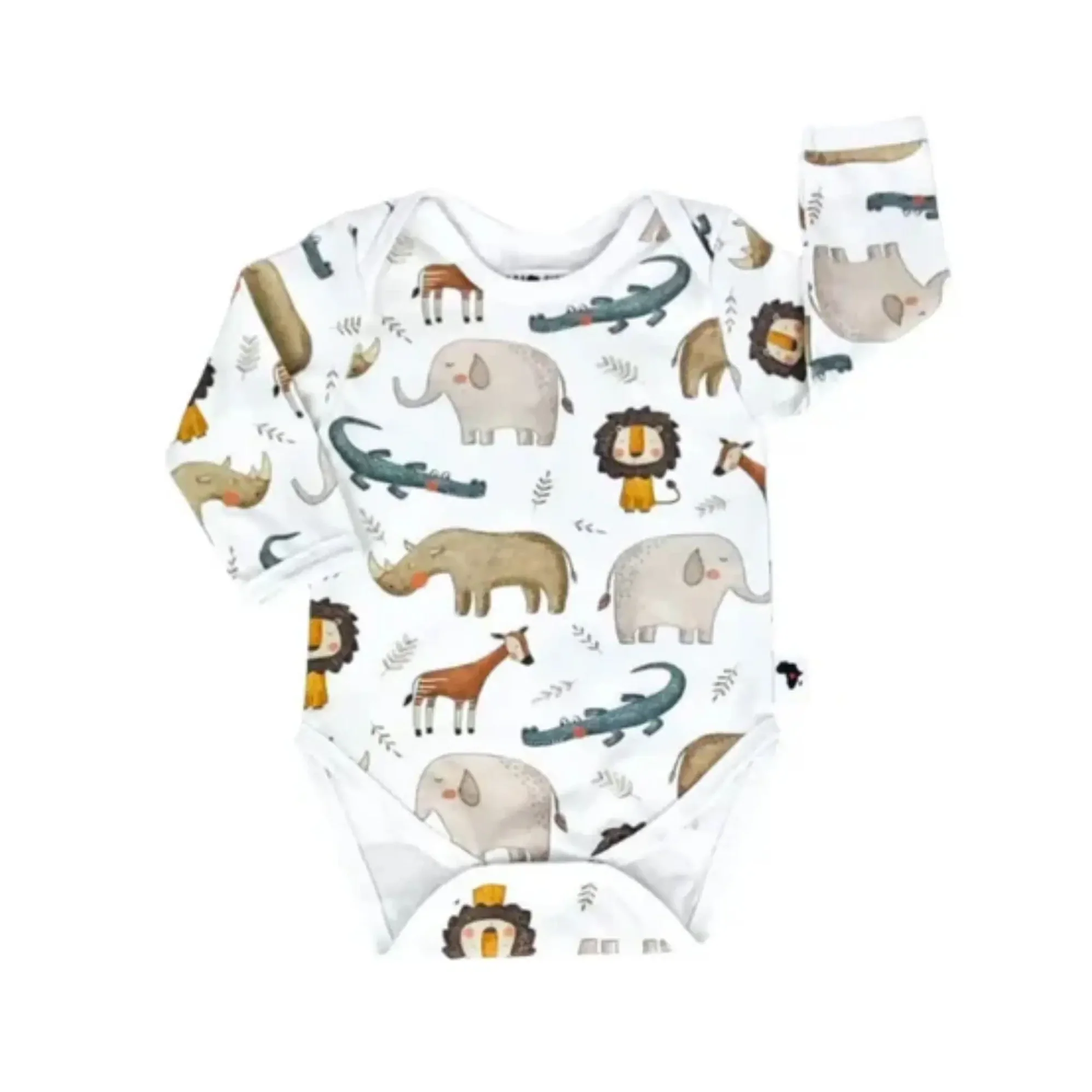 African Animals baby romper