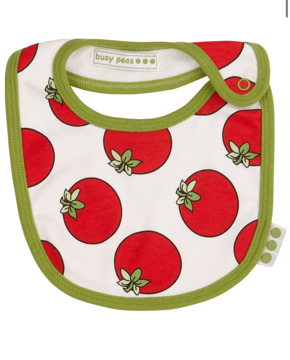 tomato print bib for babies