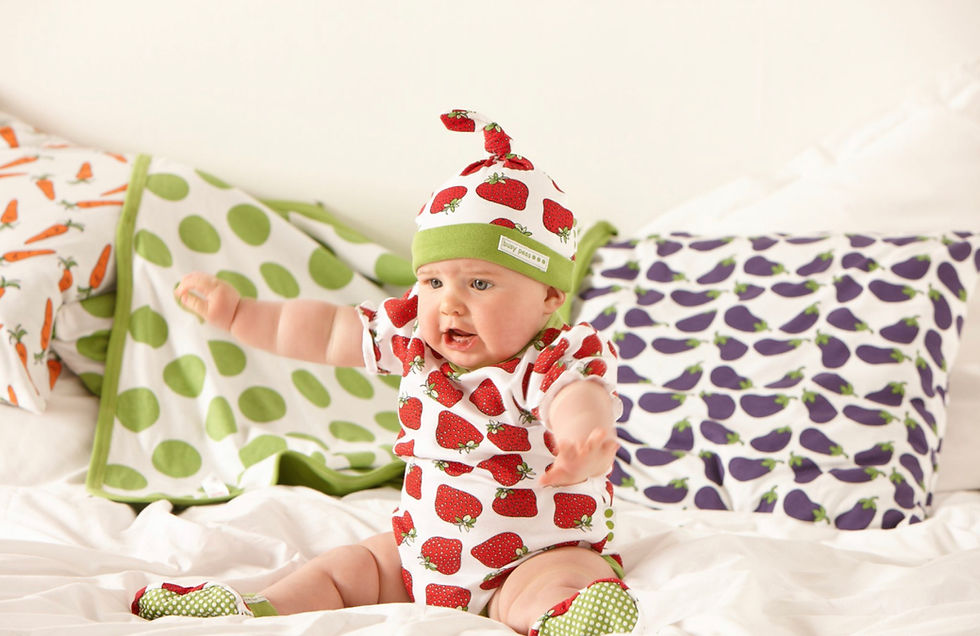  BUSY PEAS PUFFED SLEEVE ROMPER 