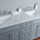 Thumbnail: Anastasia French 60" Grey Double Sink Vanity