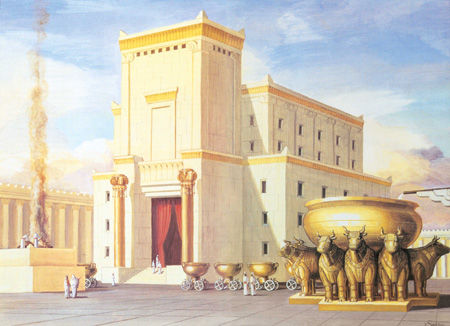 An illustration of Solomon’s Temple that was built by King Solomon in the 10th century BCE.