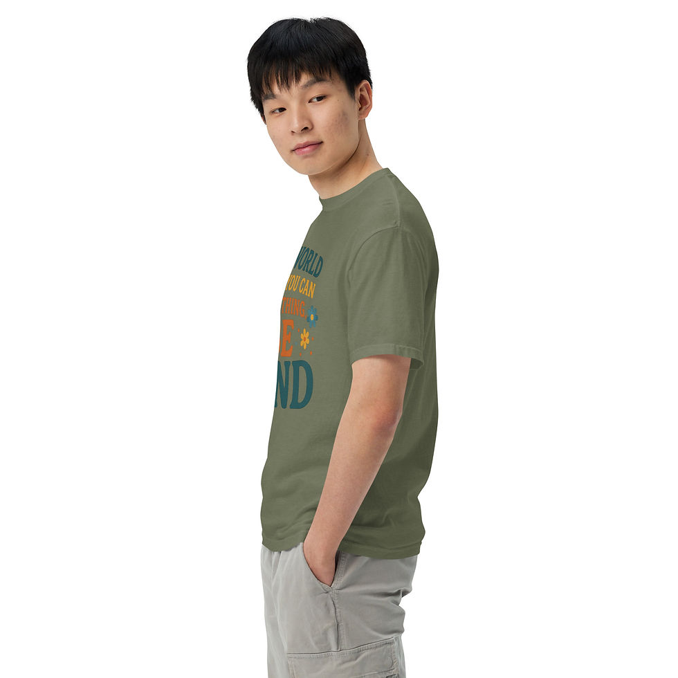Thumbnail: Boy wearing army green version of the shirt