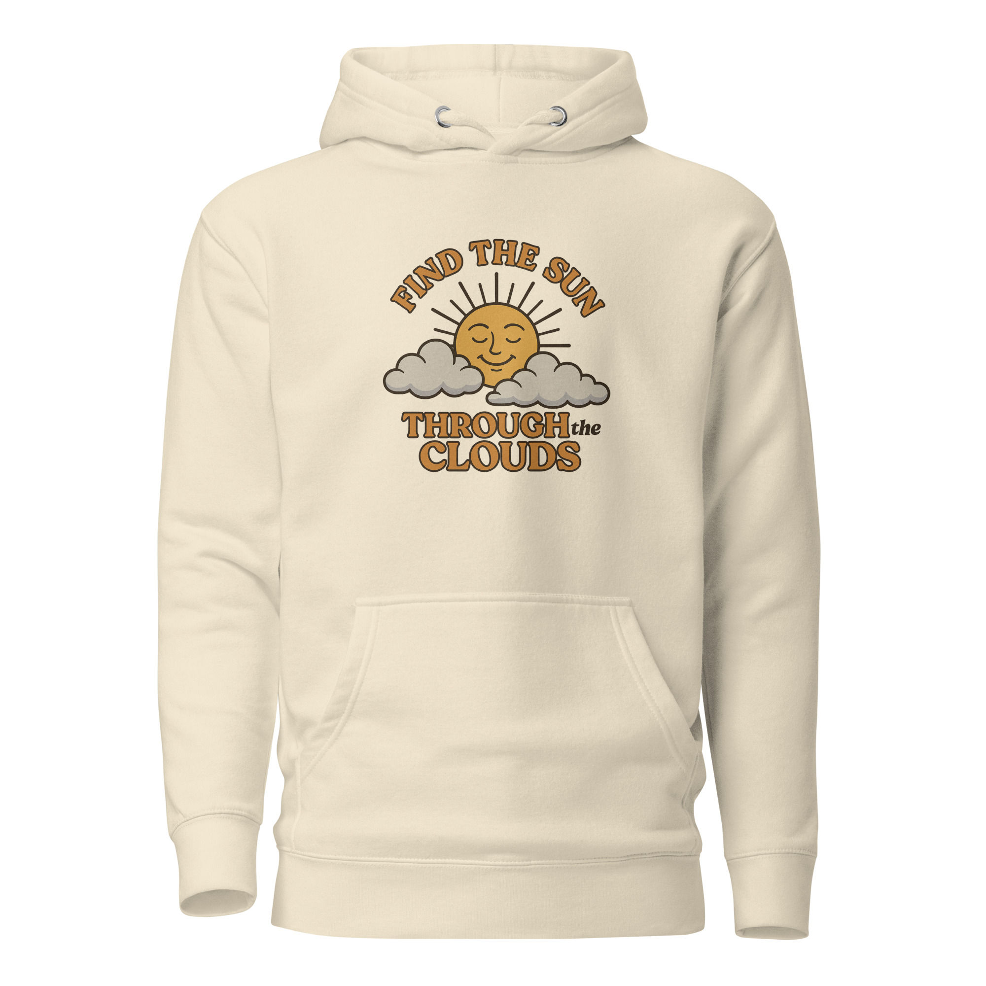 Retro: Find the Sun Through the Clouds – Premium Unisex Hoodie